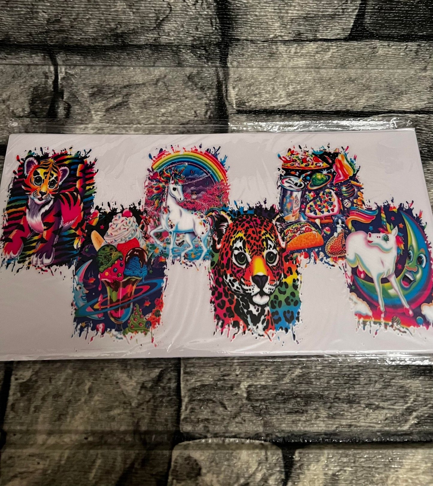 Old School Colorful Animals-UV/DTF Transfer