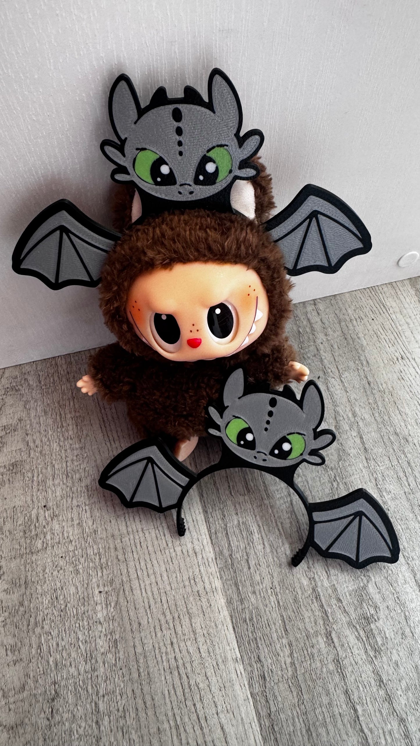 Toothless Labubu Headband