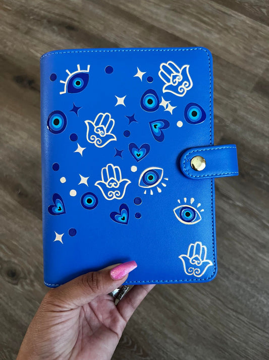 Blue Evil Eye Budget Binder