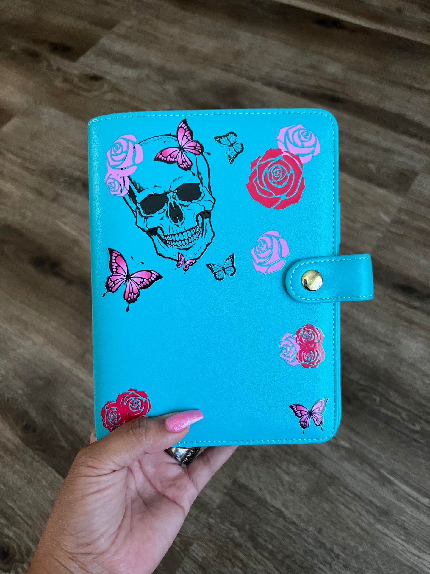 Teal Skull Budget Binder