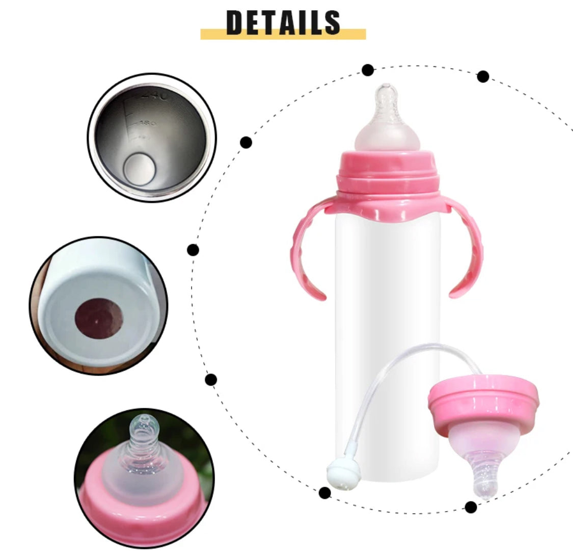 8oz Sublimation Blank Baby Bottles