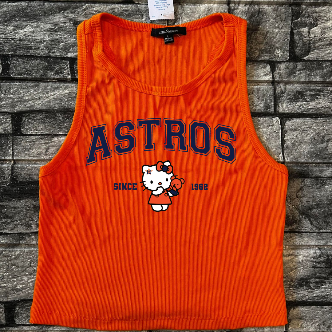 Orange Kat Crop Top