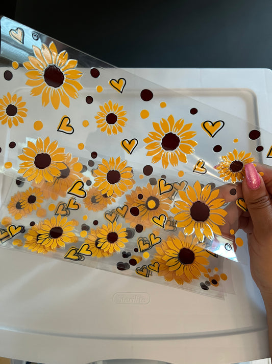 Yellow Sunflowers UV/DTF Transfers