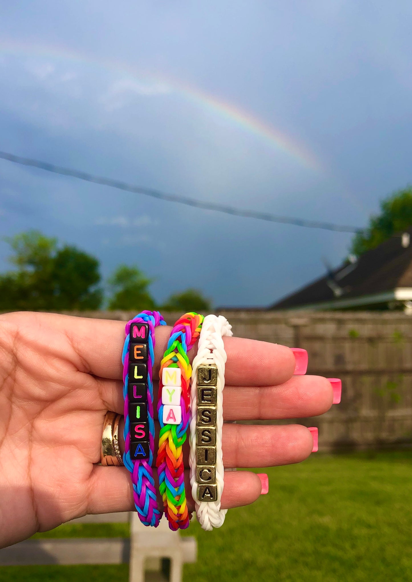 Loom Name Bracelets & Key Chanis